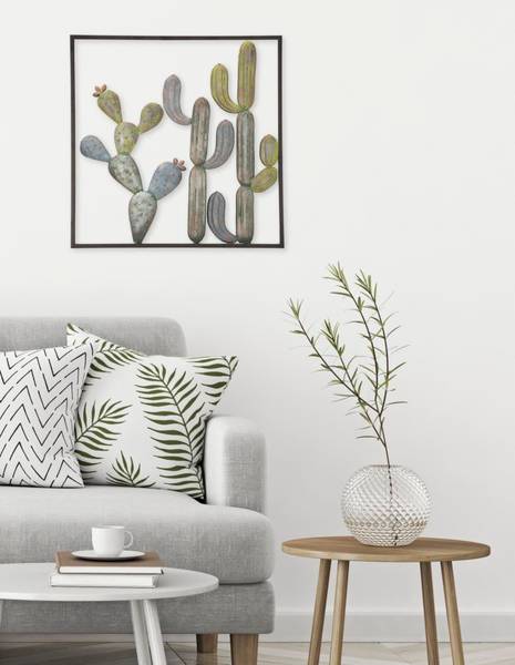 Objets muraux Cactus Métal - 1 x 50 x 50 cm