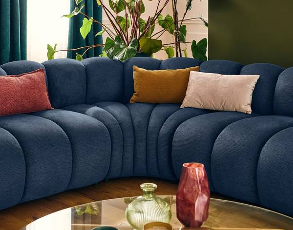 Ecksofa DEBBIE Blau