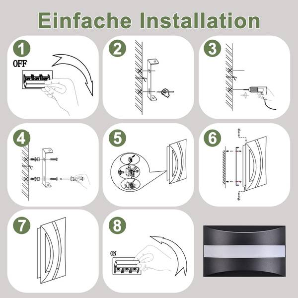 Wandlamp Lnfh zwart