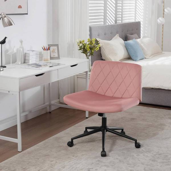 Bürostuhl Slavisa Pink - Samt - 64 x 88 x 50 cm