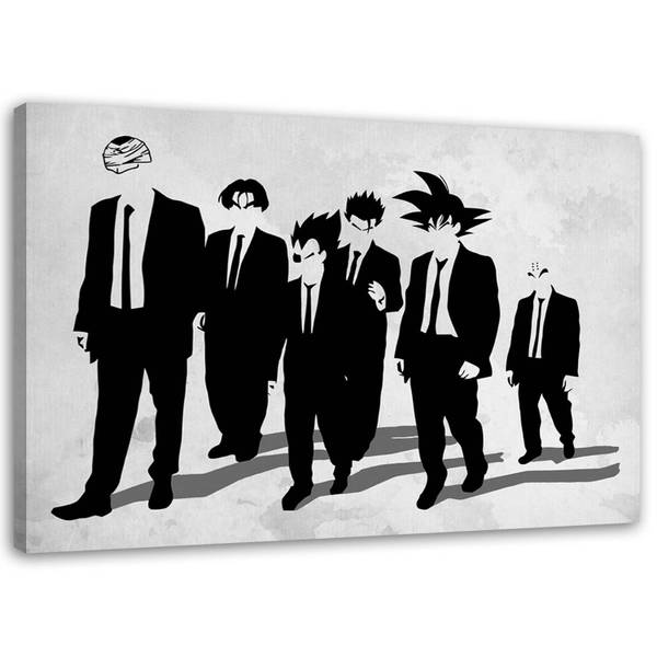 Wandbild elegante anime figuren 60 x 40 cm