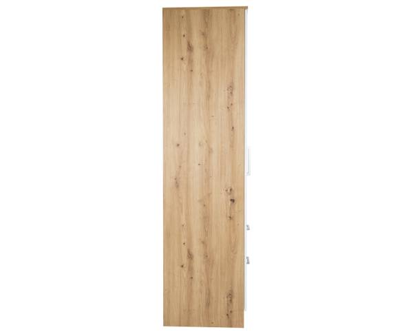 Kleiderschrank Kent 20 AOW Braun - Weiß - Holzverbundwerkstoff - 90 x 201 x 54 cm