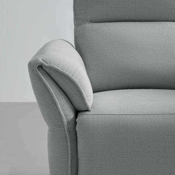 Relaxsessel JENSON Grau - Metall - Textil - Holz teilmassiv - 86 x 103 x 92 cm