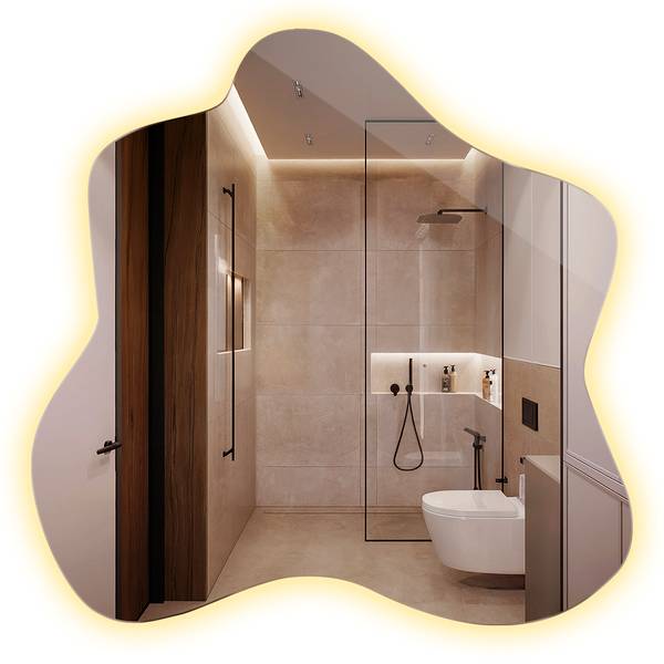 Dekospiegel Light Blotta 77 x 77 cm