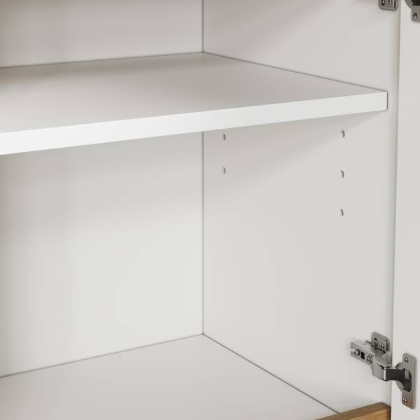 Aktenschrank NATBA40 Ⅳ Weiß - Holzwerkstoff - 90 x 110 x 40 cm