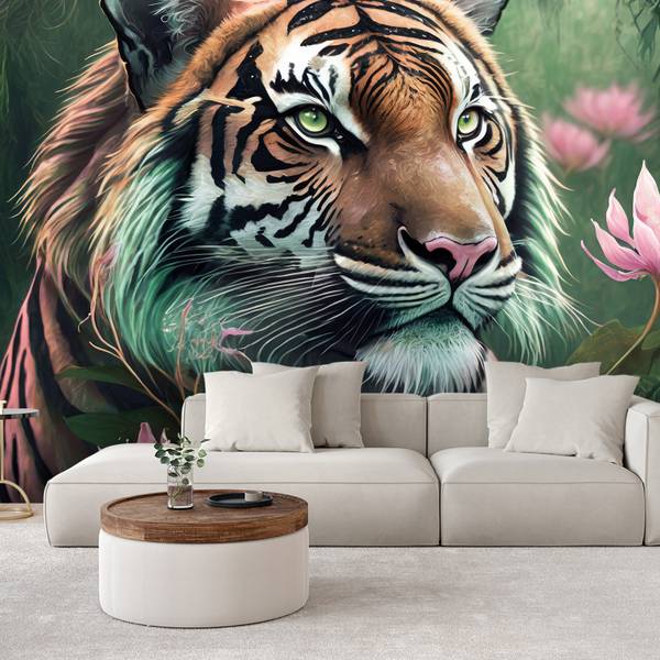 Fototapete Tiger Tropische Tiere 250 x 175 cm