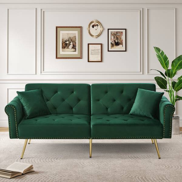 2-Sitzer-Schlafsofa Lelantos Ⅲ Grün