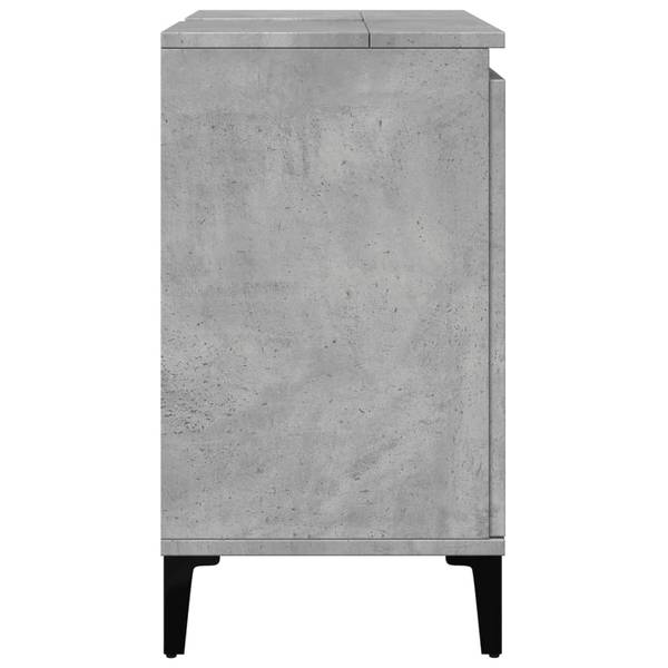 Waschbeckenunterschrank XT1416 Grau - Holzwerkstoff - 33 x 60 x 58 cm