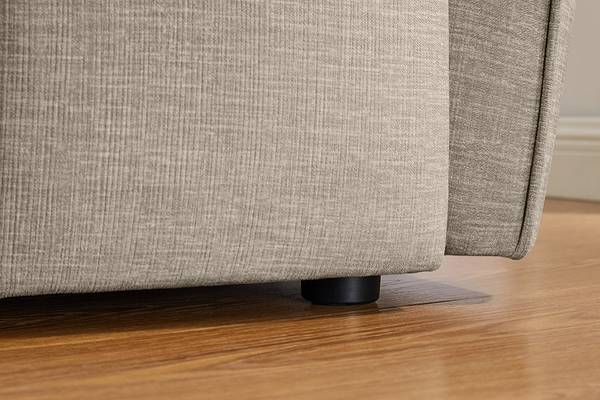 5-Sitzer Sofa ROYAL Beige - Polyester - Webstoff - Velours - 295 x 86 x 145 cm