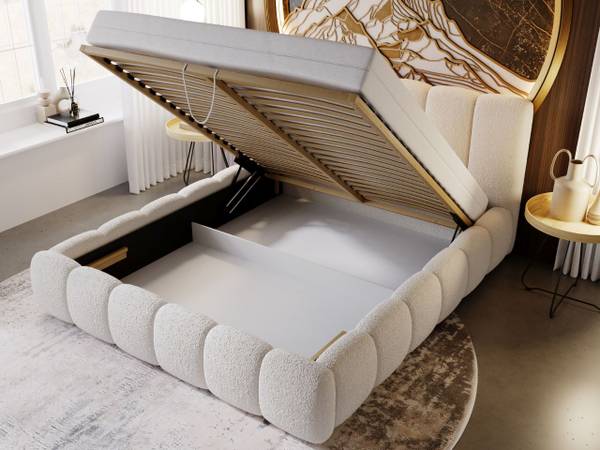 Polsterbett CLOUD Beige - Liegefläche Breite: 180 cm