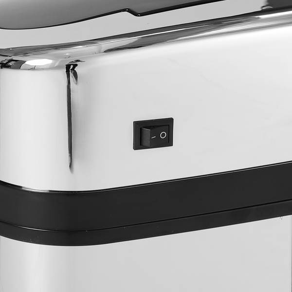 Mülleimer BB5102 Silber - Metall - 25 x 58 x 33 cm
