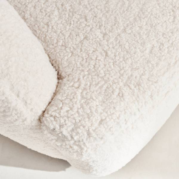Sessel Weiß - Textil - 77 x 67 x 79 cm