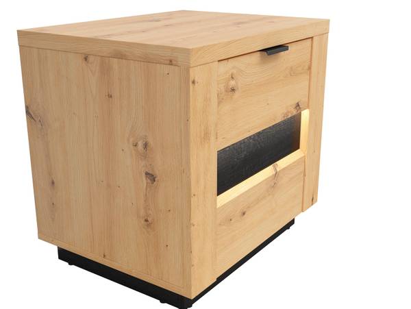 Nachtkommode Ostia Braun - Holzwerkstoff - 54 x 51 x 42 cm