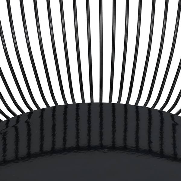 Schwarze Obstschale aus Metall Schwarz - Eisen - 28 x 8 x 28 cm