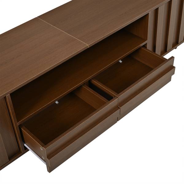 TV-Schrank Philotes Ⅶ Braun - Holzwerkstoff - 180 x 45 x 40 cm