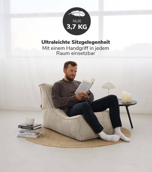 Sitzsack Der Gelassene 2tlg. Beige