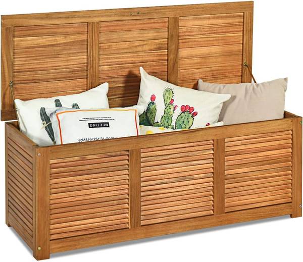 Tuinkist AB92501NL bruin - plaatmateriaal op houtbasis - 45 x 45 x 120 cm