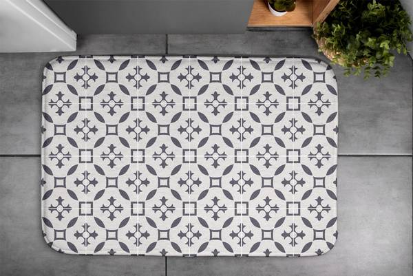 Badteppich Braune Muster 75 x 45 x 75 cm