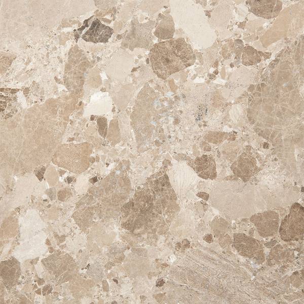 Table à manger Naxos Marron - En partie en bois massif - 130 x 75 x 130 cm