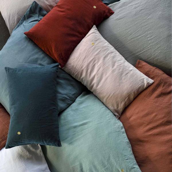 Kissenhülle Mona Grün - Textil - 80 x 1 x 80 cm