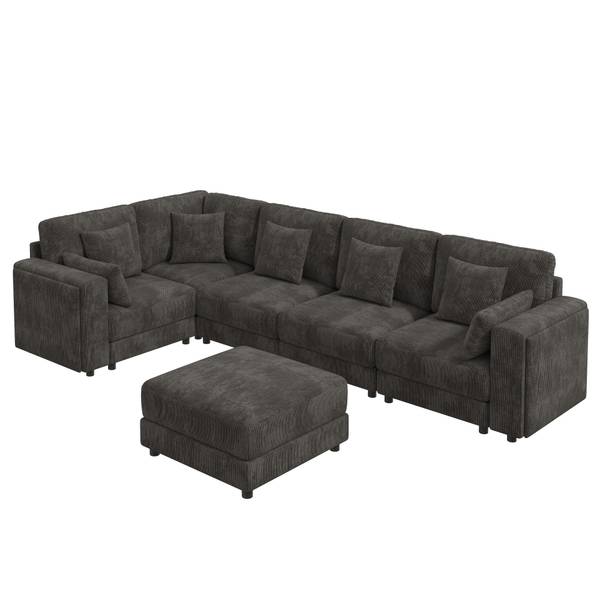 Ecksofa Chen9501Lad Ⅵ Grau