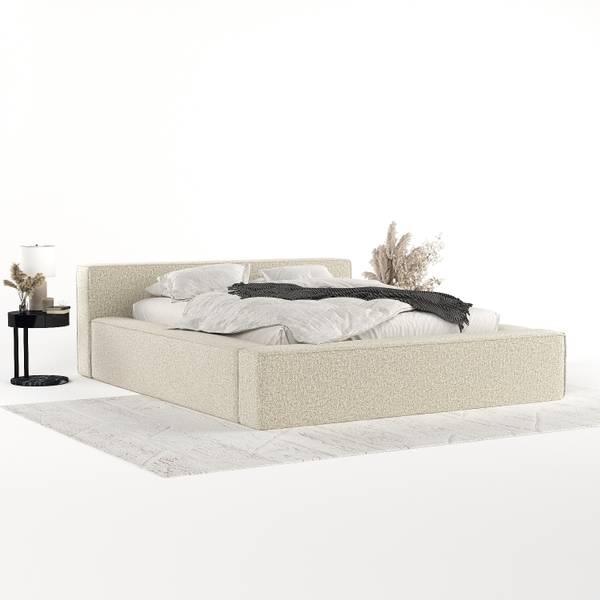 Polsterbett CASTO mit Stauraum Blur Beige - Liegefläche Breite: 160 cm