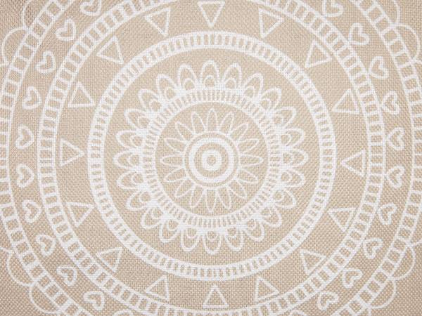 Dekokissen 2er Set GERANIUM Beige - Weiß