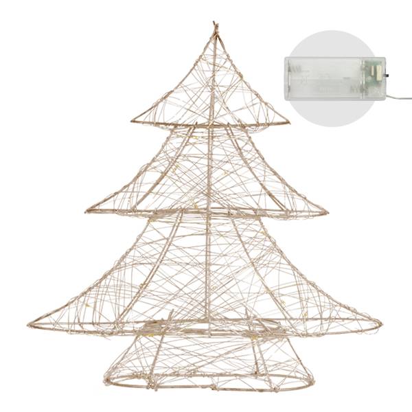 Weihnachtsbaum GLORA-W Gold - Samt - 6 x 30 x 28 cm