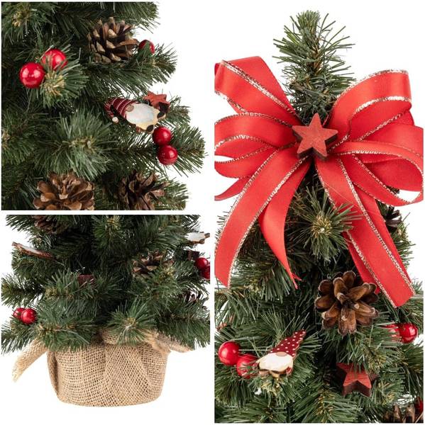 Weihnachtsbaum Geschmückt R40 Rot
