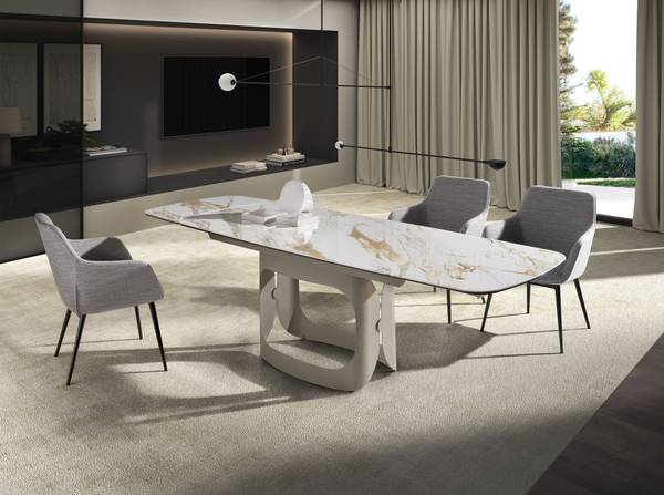 Stuhl 4222 Grau - Webstoff - 65 x 85 x 68 cm
