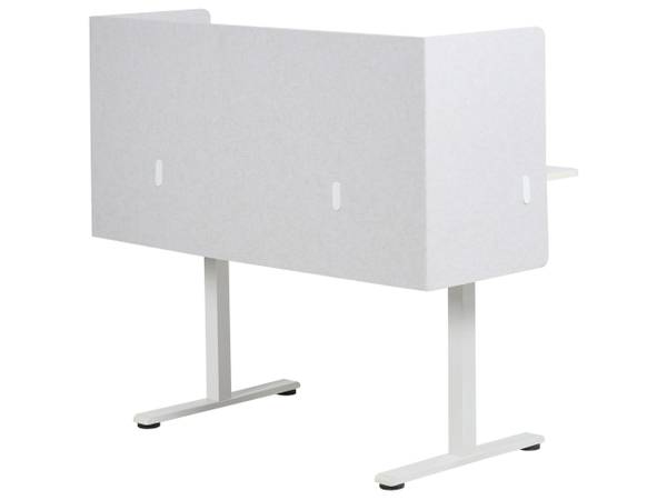 Schreibtischtrennwand SOLOA Weiß