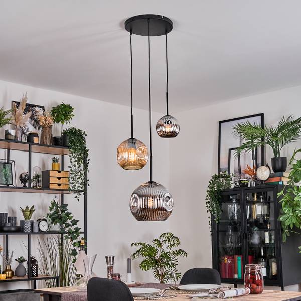 Deckenleuchte Cesaro Grau - Silber - Gelb - Metall - 65 x 65 x 100 cm