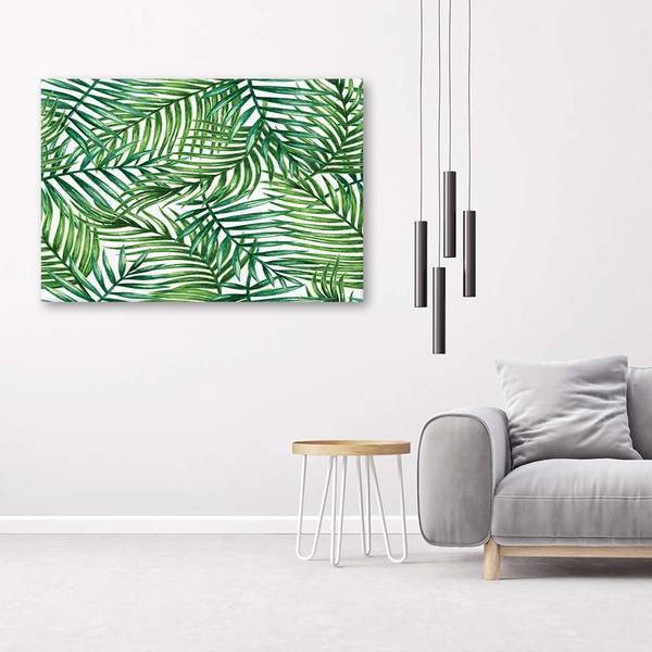Wandbild pflanzenabstraktion 90 x 60 cm
