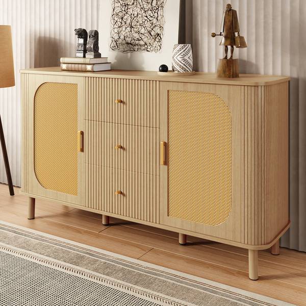 Sideboard RIFTVYNRAK Braun - Holzwerkstoff - 140 x 80 x 40 cm