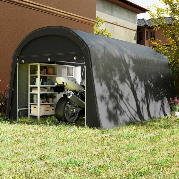 Gerätezelt 84H-301V00CG Grau - Metall - 300 x 230 x 450 cm