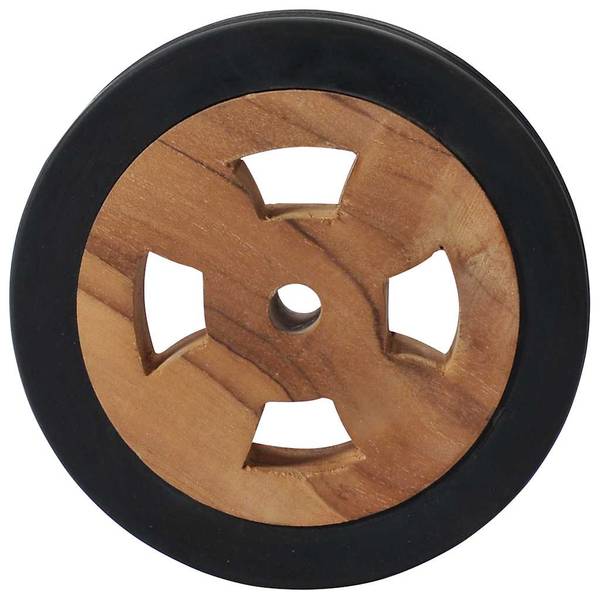 Roues de remplacement 48016 (lot de 2) Marron - Teck - 16 x 3 x 16 cm