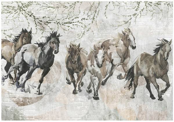 Fototapete Pferde 15844V 312 x 219 cm