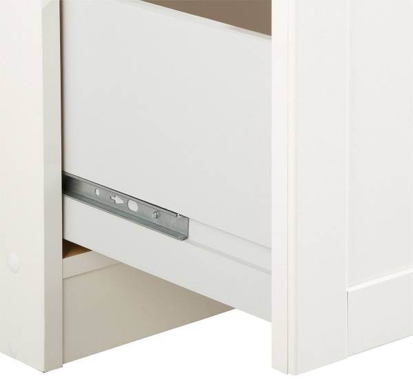 Kleiderschrank Filou II Grau - Weiß - Stahl - 135 x 198 x 58 cm