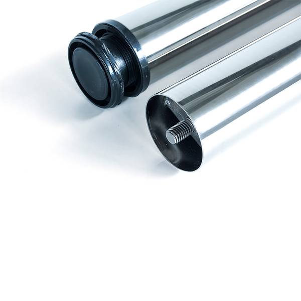 Tischbein 2034211 4er-Set Grau - Metall - 6 x 85 x 6 cm