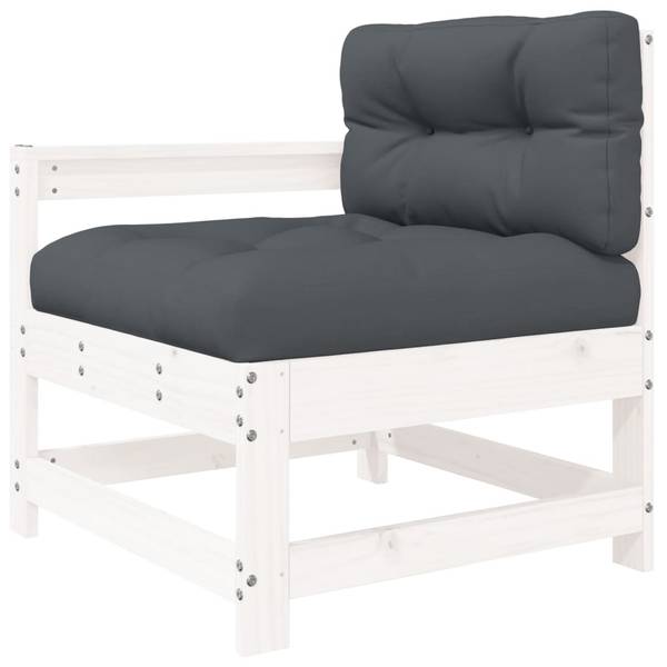 Loungeset 3029347 set van 5 bruin - polyester - grenenhout - 62 x 70 x 62 cm