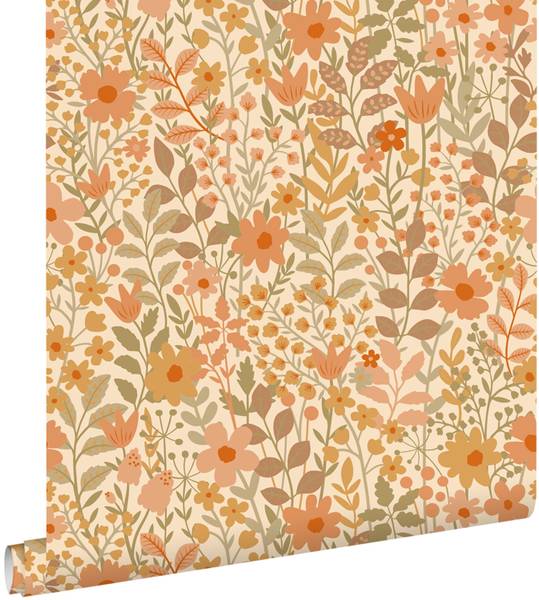 Tapete 131940 Orange - Papier - 50 x 900 x 900 cm