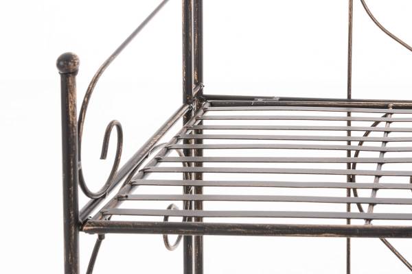 Standregal Lenja Braun - Metall - 60 x 160 x 30 cm