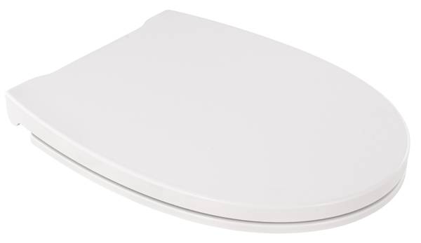 WC-Sitz Family mit Kinder-Einsatz Weiß - Kunststoff - 37 x 5 x 46 cm