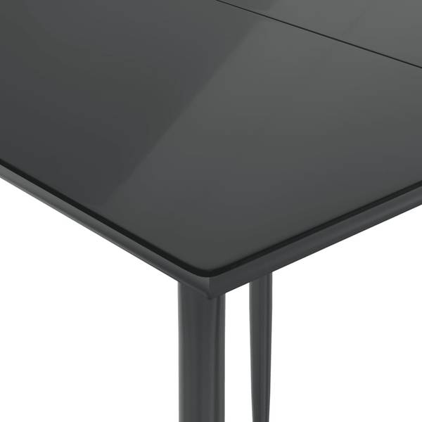 Garten-Essgruppe 3038883-1 (3-teilig) Schwarz - Stahl - 80 x 74 x 80 cm