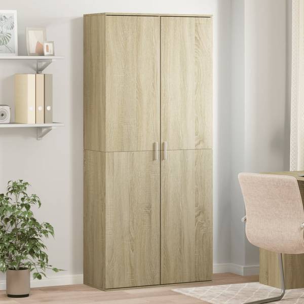 Highboard DE7296 Braun - Holzwerkstoff - 80 x 180 x 35 cm