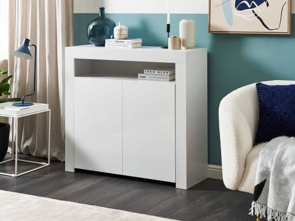 Kleiderschrank COVINA 2-tlg Weiß - Holzwerkstoff - 108 x 97 x 35 cm