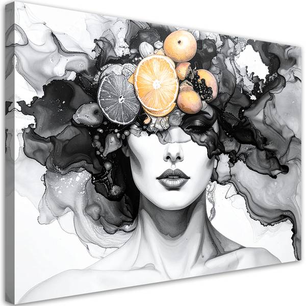 Canvas schilderij Vrouw 100 x 70 cm