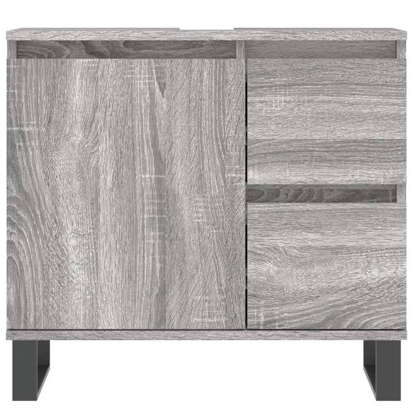 Badkamermeubelset 3030370 Set van 3 grijs - ijzer - 33 x 60 x 65 cm