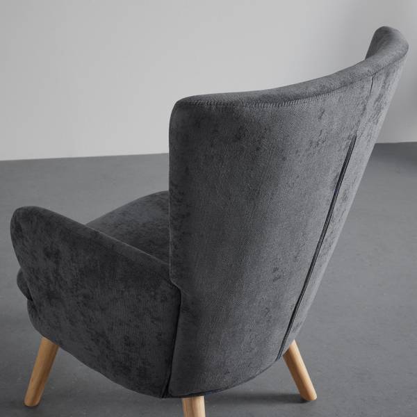 Sessel STANKA Grau - Metall - Textil - Holz teilmassiv - 67 x 91 x 72 cm