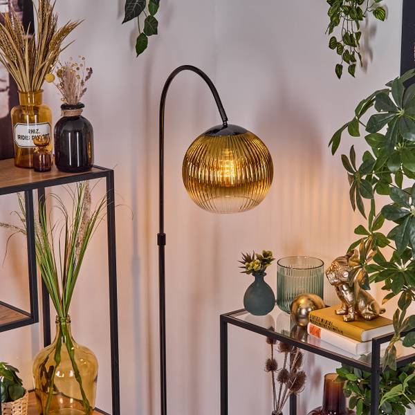 Stehlampe Cesaro Gold - Metall - 30 x 140 x 52 cm